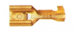 Плоский коннектор "мама". Входной размер 6,4х0,8мм