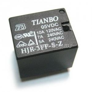 TIANBO 5v/10A MINI, 5 контактное реле, MINI, без разъема, 10А, 5В