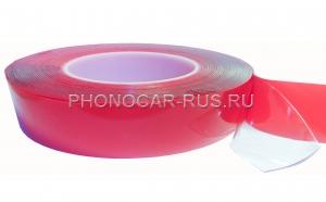 AFT3810/A10T   Скотч двухсторонний прозрачный, 38ммх10м, толщина 1мм,